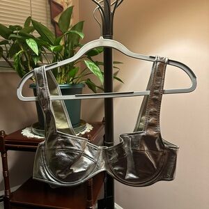 White Fox Silver Bustier, Size XL